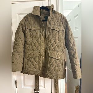 J. Crew Women’s Quilted Field Jacket - Olive Green